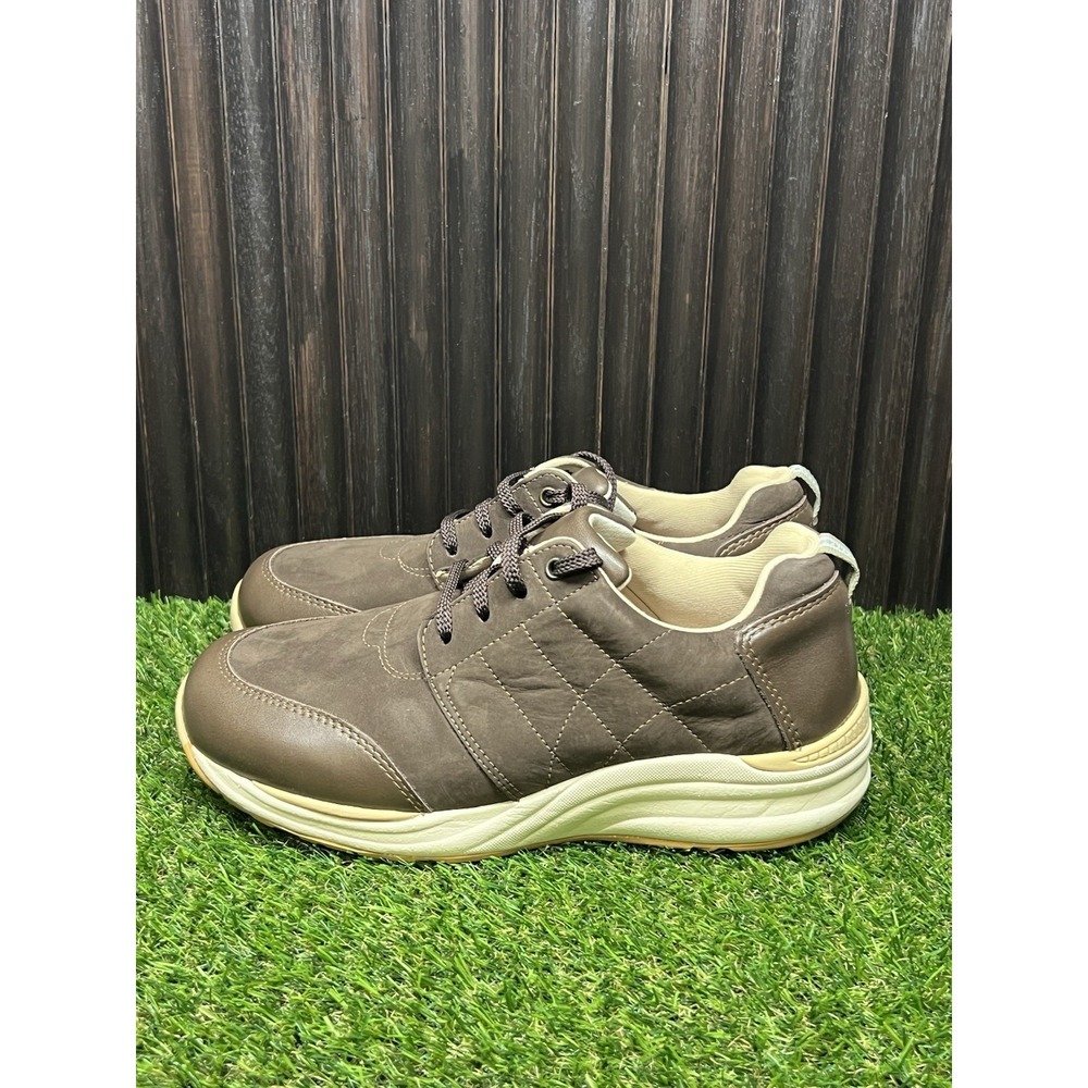 Size 7 Double Wide - SAS Brown Venture Turf Coffee Mens Walking Comfort Tripad
